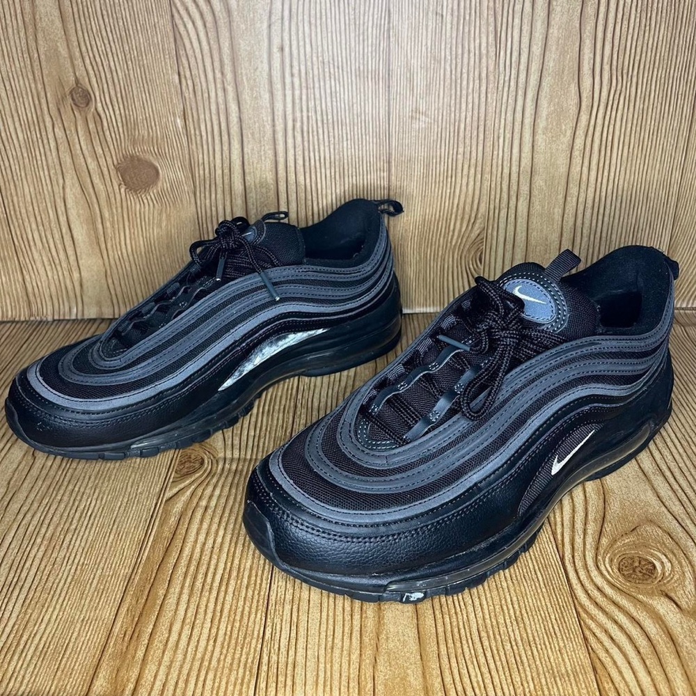 Nike Sportswear Air Max 97 Anthricite Triple Black Terry Cloth White Grey Mens